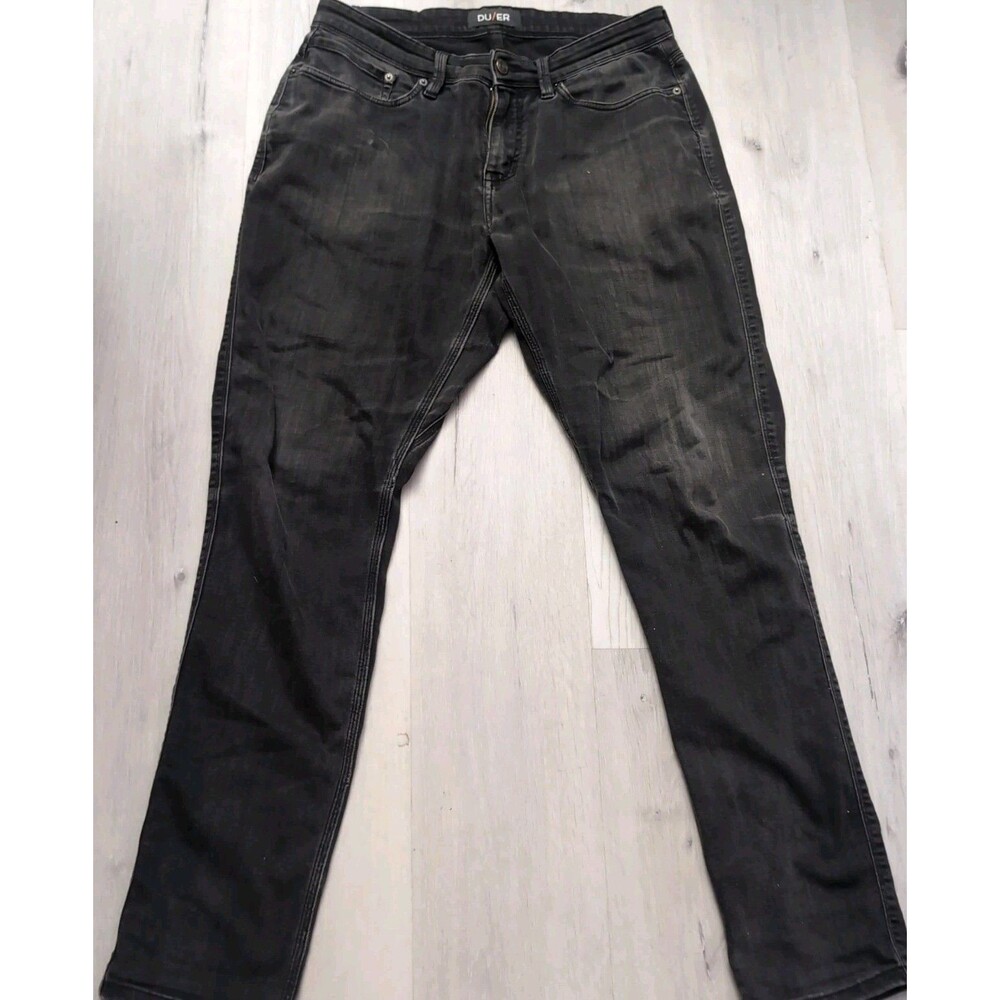 DU/ER Jeans Men's Size 32 Dark Gray/Black Pants Slight Stretch